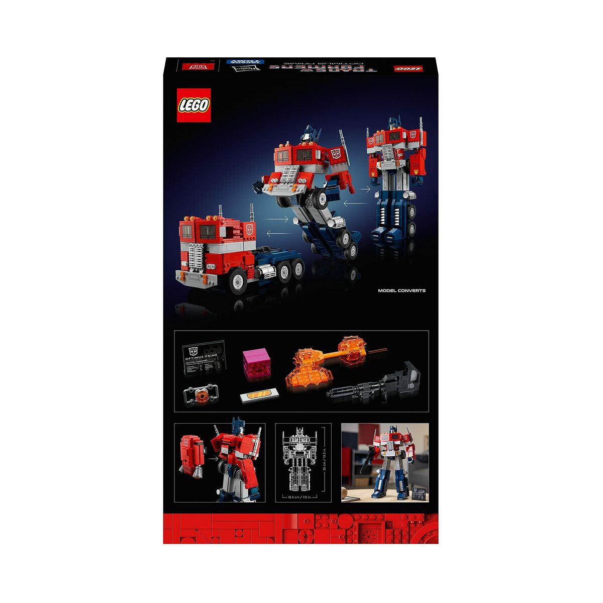 Stavební sada   Lego  Icons 10302 Optimus Prime Transformers